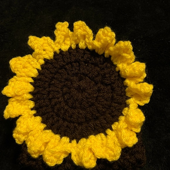 Crocheted Sunflower Headband - Picture 2 of 2